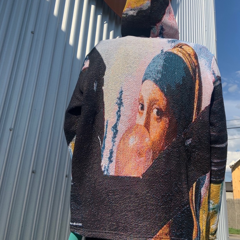 Girl With A Pearl Blanket Hoodie - Picture 1 of 5